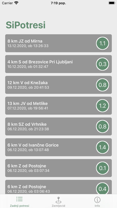 Emulate iPhone app SiPotresi using MyAndroid