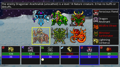 Emulate iPhone app Siralim 2 (Monster Taming RPG) using MyAndroid