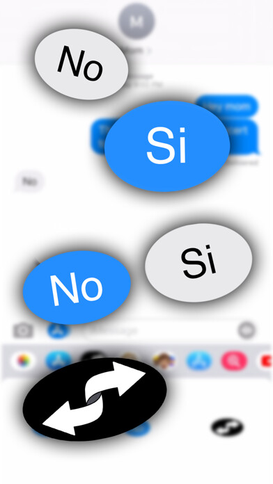 Emulate iPhone app Si Reverse Stickers using MyAndroid