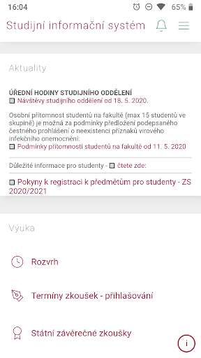 Run android online APK SIS CUNI from MyAndroid or emulate SIS CUNI using MyAndroid
