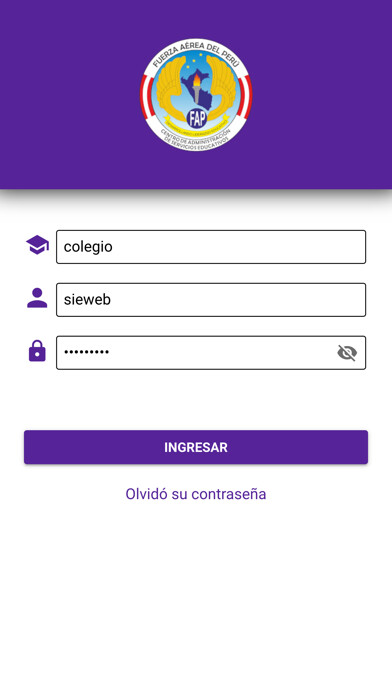 Emulate iPhone app Sistema Educativo FAP using MyAndroid Emulate iPhone app Sistema Educativo FAP using MyAndroid