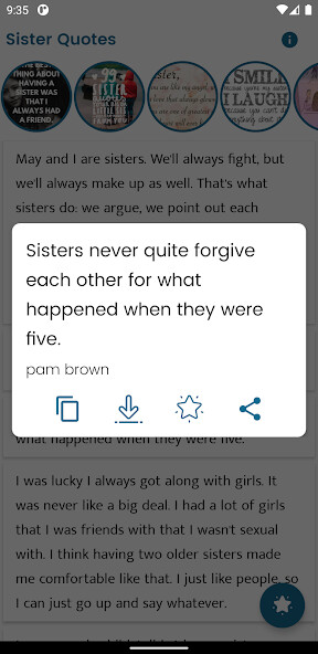 Run android online APK Sister Quotes and Sayings from MyAndroid or emulate Sister Quotes and Sayings using MyAndroid