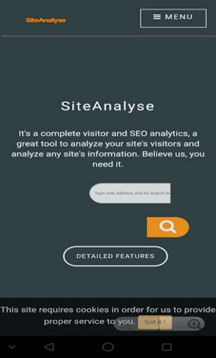 Run android online APK SiteAnalyse - Complete Free SEO and website Audit from MyAndroid or emulate SiteAnalyse - Complete Free SEO and website Audit using MyAndroid
