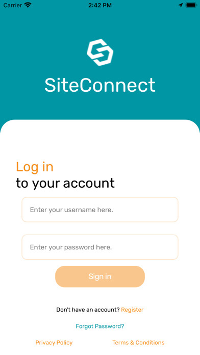 Emulate iPhone app SiteConnect using MyAndroid