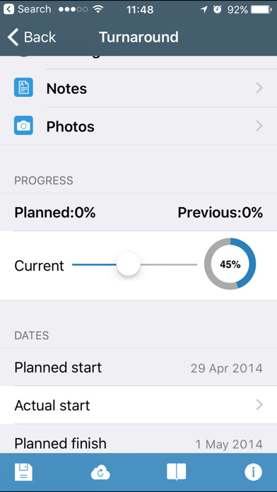Emulate iPhone app Site Progress using MyAndroid