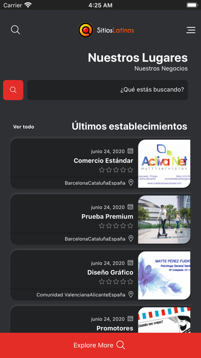 Emulate iPhone app Sitios Latinos using MyAndroid Emulate iPhone app Sitios Latinos using MyAndroid