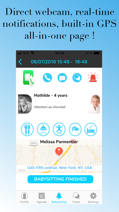 Emulate iPhone app SitterAndMe using MyAndroid