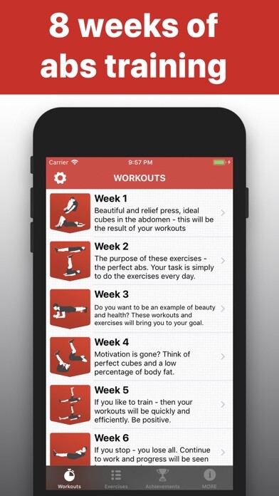 Emulate iPhone app Sit Ups - 6 pack abs trainings using MyAndroid Emulate iPhone app Sit Ups - 6 pack abs trainings using MyAndroid