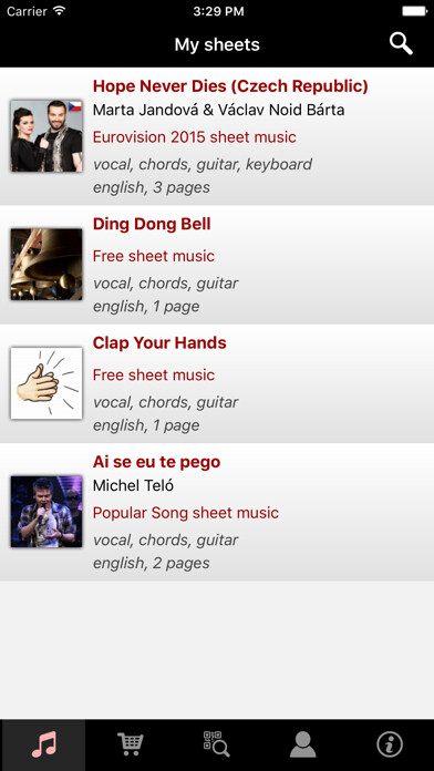 Emulate iPhone app Sivus - Digital Sheet Music using MyAndroid Emulate iPhone app Sivus - Digital Sheet Music using MyAndroid