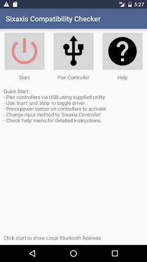 Emulate Android APK Sixaxis Compatibility Checker