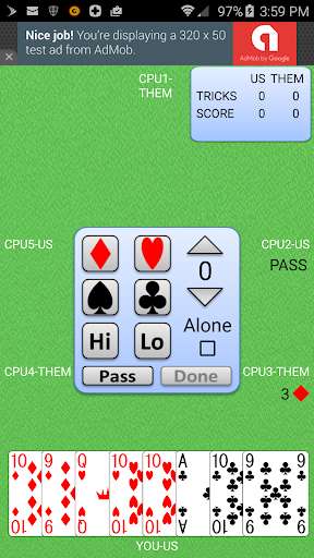 Run android online APK Six Handed Euchre from MyAndroid or emulate Six Handed Euchre using MyAndroid