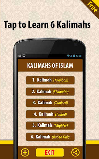 Run android online APK Six Kalmas of Islam Learn with Audio & Translation from MyAndroid or emulate Six Kalmas of Islam Learn with Audio & Translation using MyAndroid Run android online APK Six Kalmas of Islam Learn with Audio & Translation from MyAndroid or emulate Six Kalmas of Islam Learn with Audio & Translation using MyAndroid