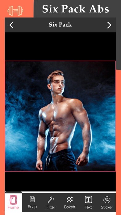 Emulate iPhone app Six Pack Abs & Filter using MyAndroid