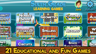 Emulate iPhone app Sixth Grade Learning Games SE using MyAndroid Emulate iPhone app Sixth Grade Learning Games SE using MyAndroid