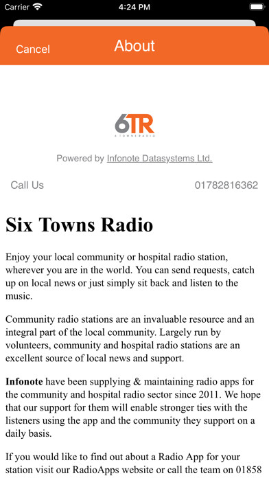 Emulate iPhone app Six Towns Radio using MyAndroid Emulate iPhone app Six Towns Radio using MyAndroid