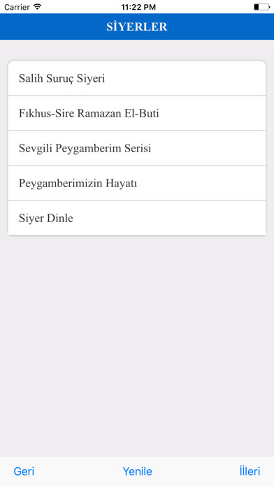 Emulate iPhone app Siyer S?nav? Uygulamas? using MyAndroid Emulate iPhone app Siyer S?nav? Uygulamas? using MyAndroid