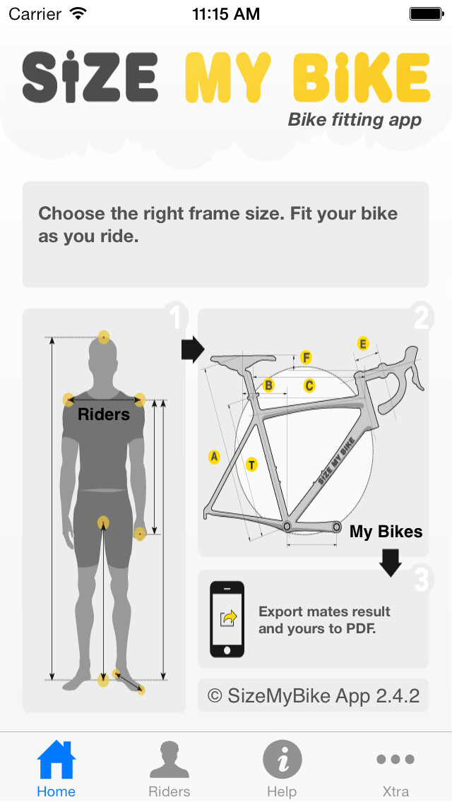 Emulate iPhone app SizeMyBike using MyAndroid Emulate iPhone app SizeMyBike using MyAndroid
