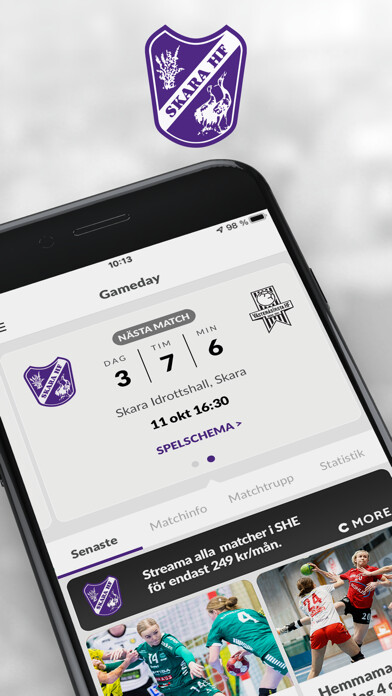 Emulate iPhone app Skara HF - Gameday using MyAndroid Emulate iPhone app Skara HF - Gameday using MyAndroid