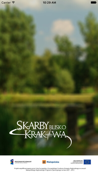 Emulate iPhone app Skarby Blisko Krakowa using MyAndroid