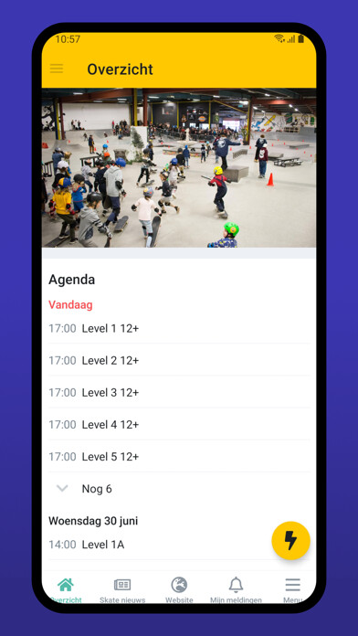 Emulate iPhone app Skateboard School Amsterdam using MyAndroid
