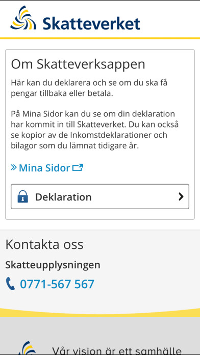 Emulate iPhone app Skatteverket using MyAndroid