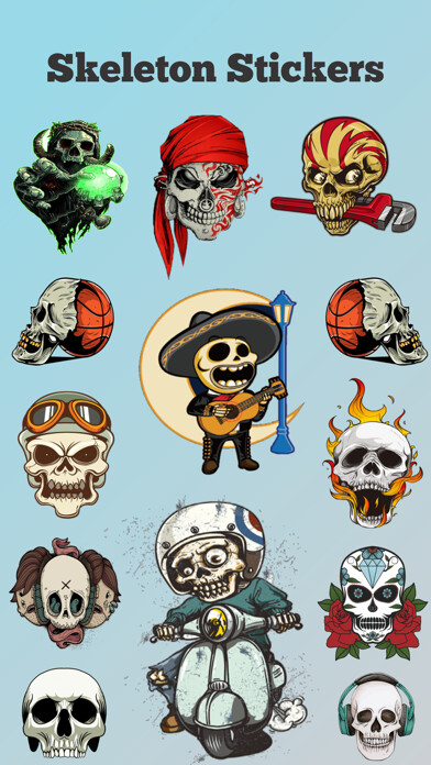Emulate iPhone app Skelton Army Stickers Pack using MyAndroid Emulate iPhone app Skelton Army Stickers Pack using MyAndroid