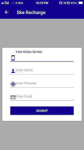 Run android online APK Ske Recharge from MyAndroid or emulate Ske Recharge using MyAndroid