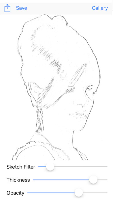 Emulate iPhone app Sketch Maker for Artists using MyAndroid
