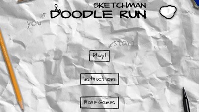 Emulate iPhone app Sketchman Doodle Run using MyAndroid