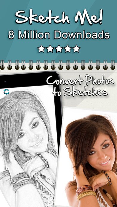 Emulate iPhone app Sketch Me! using MyAndroid