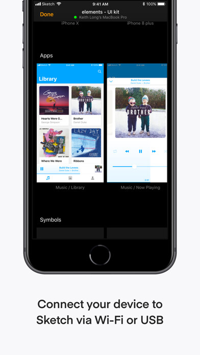 Emulate iPhone app Sketch Mirror using MyAndroid