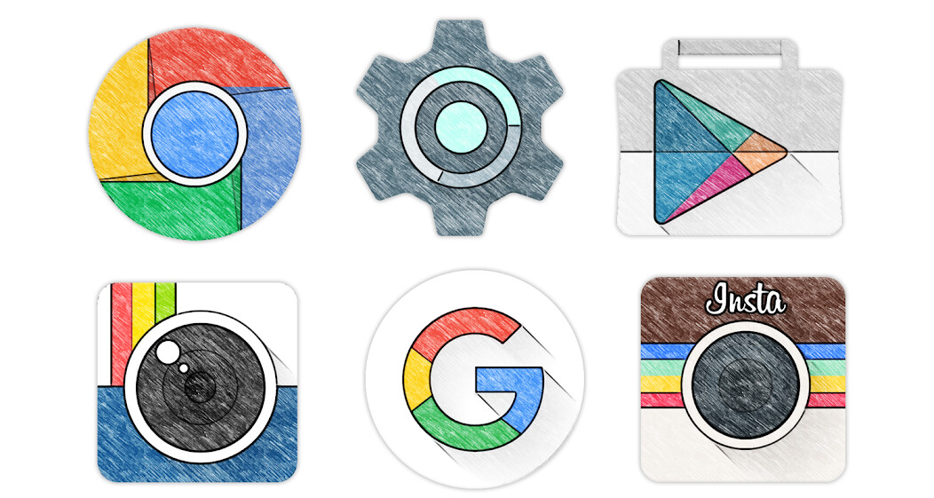 Run android online APK Sketchy - Icon Pack from MyAndroid or emulate Sketchy - Icon Pack using MyAndroid