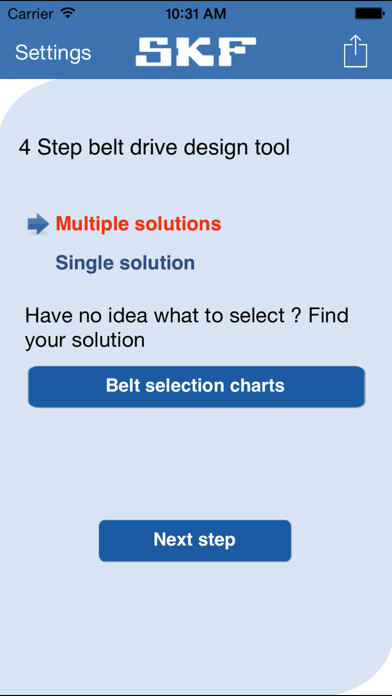 Emulate iPhone app SKF Belt Calc using MyAndroid Emulate iPhone app SKF Belt Calc using MyAndroid