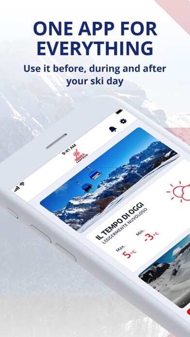 Emulate iPhone app Skiarea Campiglio using MyAndroid