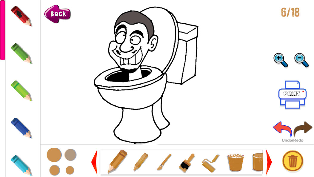 Run android online APK Skibidi Toilet Coloring Game from MyAndroid or emulate Skibidi Toilet Coloring Game using MyAndroid