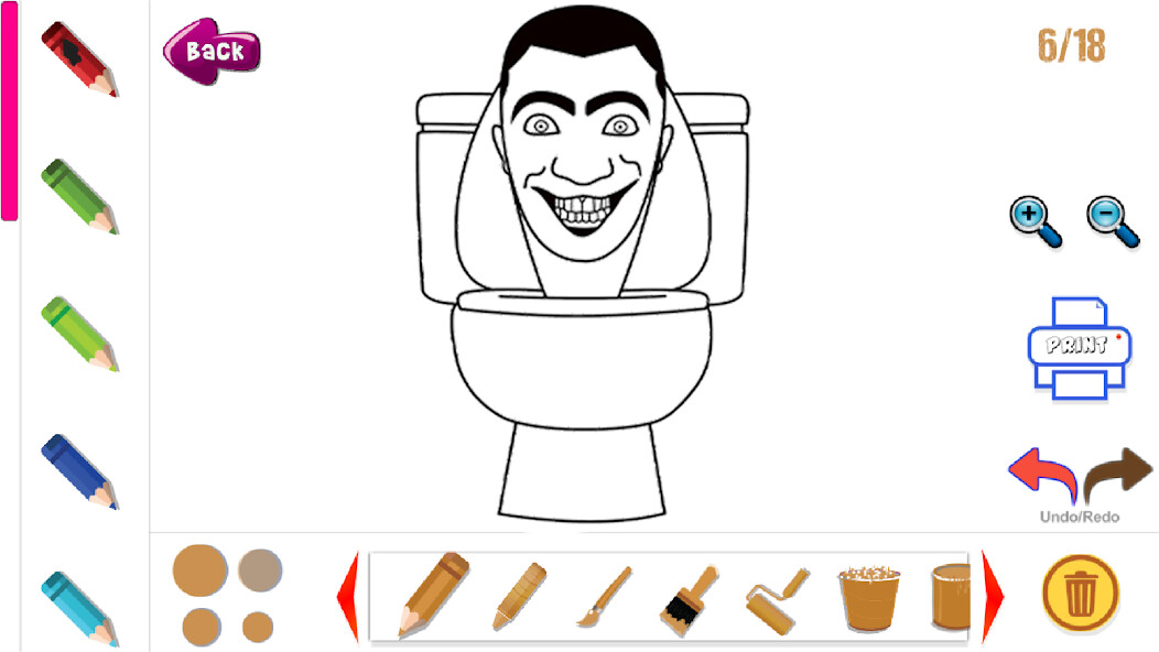 Emulate Skibidi Toilet Coloring Game from MyAndroid or run Skibidi Toilet Coloring Game using MyAndroid