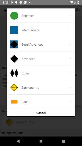 Run android online APK SkiBuds- find friends to ski and snowboard with from MyAndroid or emulate SkiBuds- find friends to ski and snowboard with using MyAndroid