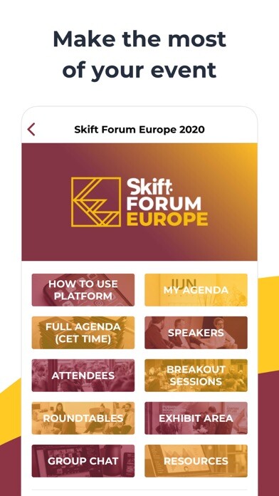 Emulate iPhone app Skift Forum Europe 2020 using MyAndroid Emulate iPhone app Skift Forum Europe 2020 using MyAndroid
