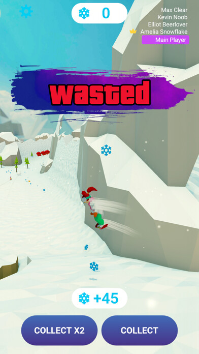 Emulate iPhone app Ski.io - Snowball Rush using MyAndroid