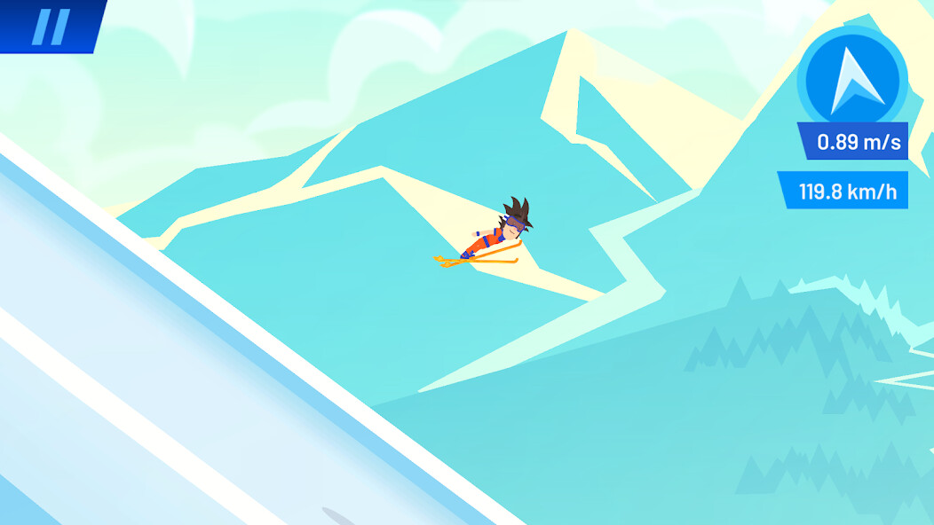 Emulate iPhone app Ski Jump Challenge using MyAndroid