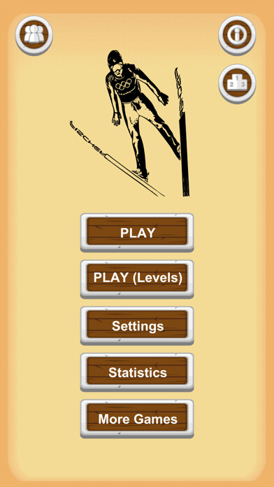 Emulate iPhone app Ski Jump - Quiz using MyAndroid
