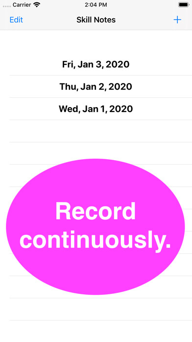Emulate iPhone app Skill Notes using MyAndroid
