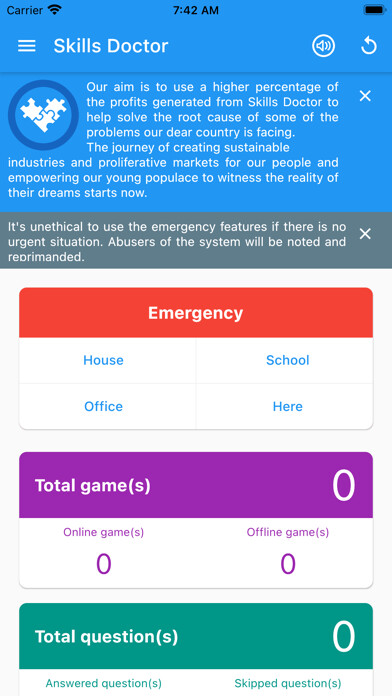 Emulate iPhone app Skills Doctor using MyAndroid