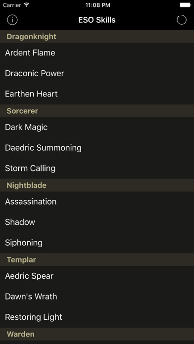 Emulate Android APK Skill Tree Lookup for ESO