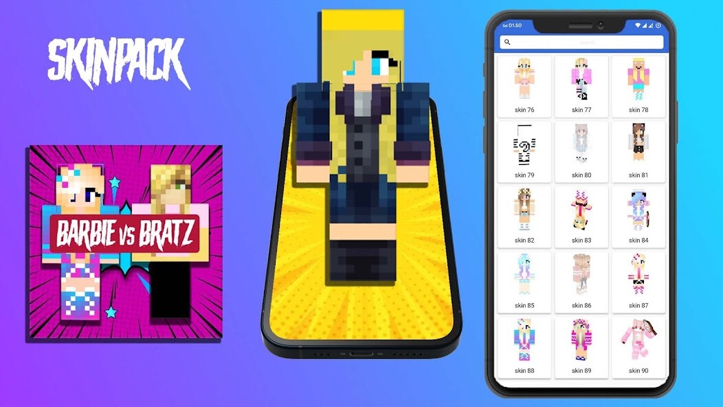 Run android online APK Skin Barbie vs Bratz For MCPE from MyAndroid or emulate Skin Barbie vs Bratz For MCPE using MyAndroid Run android online APK Skin Barbie vs Bratz For MCPE from MyAndroid or emulate Skin Barbie vs Bratz For MCPE using MyAndroid