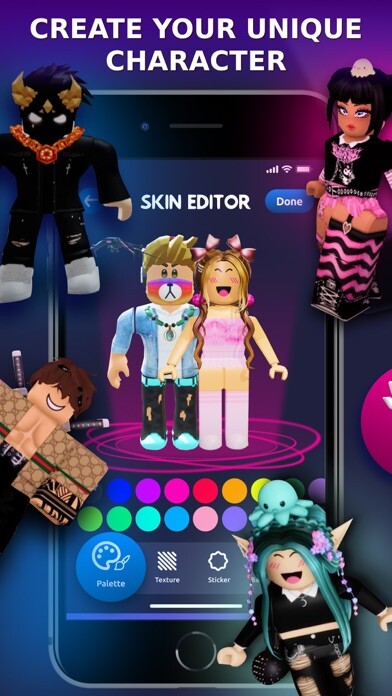Emulate iPhone app Skin Editor Studio for Roblox using MyAndroid