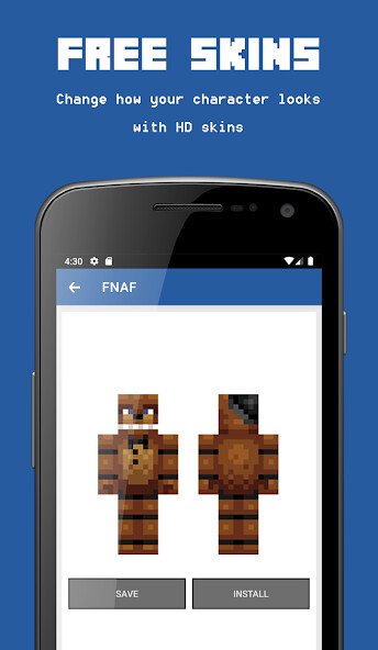 Run android online APK Skin FNAF For Minecraft from MyAndroid or emulate Skin FNAF For Minecraft using MyAndroid