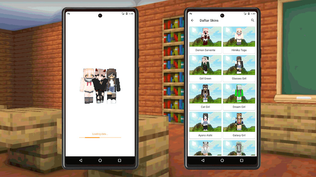 Run android online APK Skin Girl for Minecraft from MyAndroid or emulate Skin Girl for Minecraft using MyAndroid Run android online APK Skin Girl for Minecraft from MyAndroid or emulate Skin Girl for Minecraft using MyAndroid