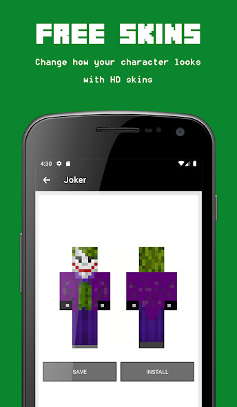 Run android online APK Skin Joker for Minecraft from MyAndroid or emulate Skin Joker for Minecraft using MyAndroid Run android online APK Skin Joker for Minecraft from MyAndroid or emulate Skin Joker for Minecraft using MyAndroid