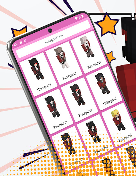 Run android online APK Skin Kakegurui For Minecraft from MyAndroid or emulate Skin Kakegurui For Minecraft using MyAndroid